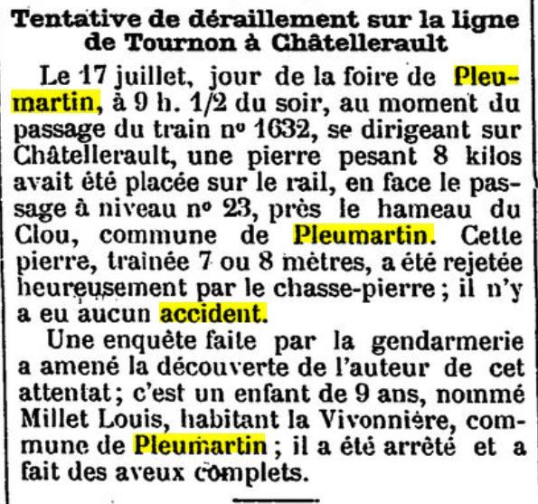 Tentative de déraillement 